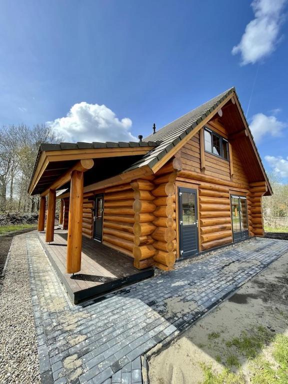 Unieke Houten Villa Met Sauna In Twente - 5P Den Ham Exterior photo