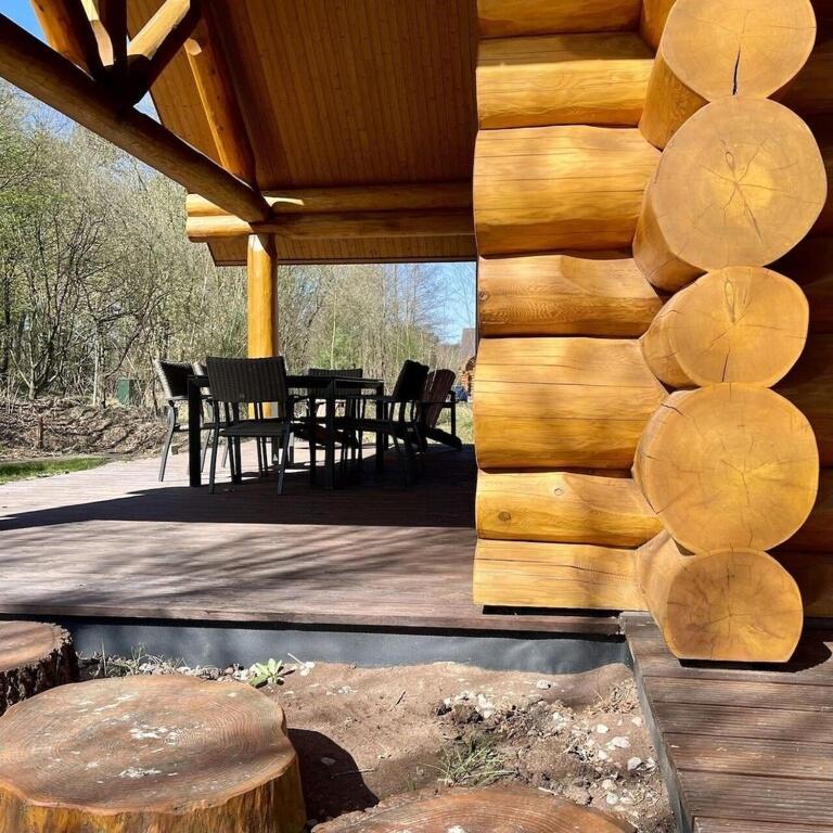 Unieke Houten Villa Met Sauna In Twente - 5P Den Ham Exterior photo