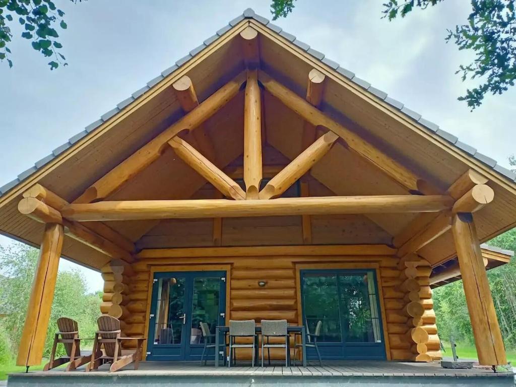 Unieke Houten Villa Met Sauna In Twente - 5P Den Ham Exterior photo