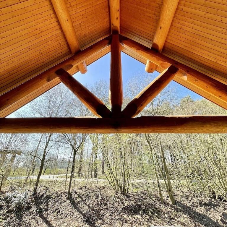 Unieke Houten Villa Met Sauna In Twente - 5P Den Ham Exterior photo