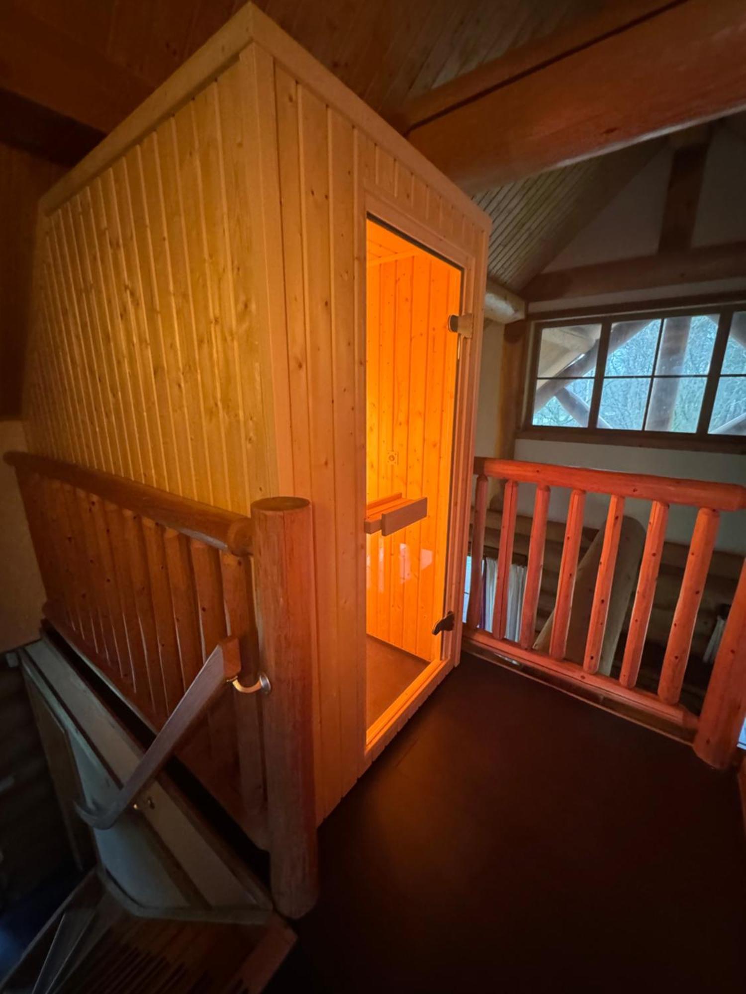 Unieke Houten Villa Met Sauna In Twente - 5P Den Ham Exterior photo